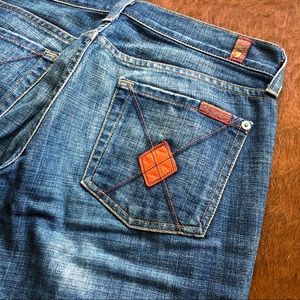 SEVEN FOR ALL MANKIND argyle pocket dojo jeans 26